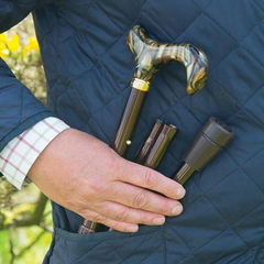 CLASSIC CANES 4619B<br/>渲染大理石手柄可摺疊手杖 ( 72-82cm)
