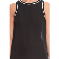 RAG & BONE Dana Slit Top<BR/>黑白雪紡背心