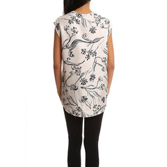 3.1 PHILLIP LIM Floral Print Soft Draped Sleeveless Blouse<br/>V領花布背心 (淺粉)