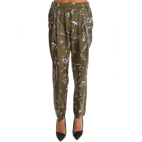 3.1 PHILLIP LIM Floral Print Draped Trouser<br/>鬆緊褲頭花褲