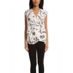 3.1 PHILLIP LIM Floral Print Soft Draped Sleeveless Blouse<br/>V領花布背心 (淺粉)