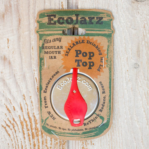 ECOJARZ PopTop<br/>不鏽鋼防漏飲料杯蓋 - 窄口 (共4色)