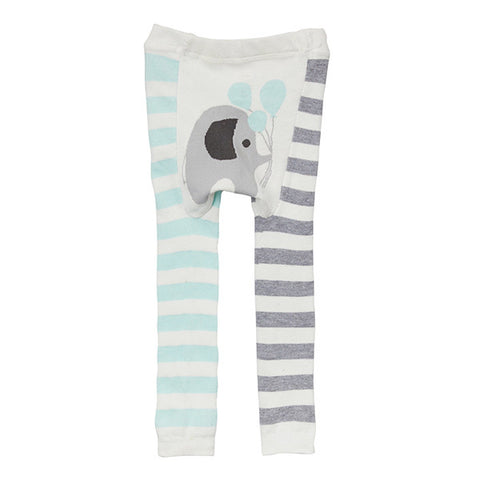 DOODLE PANTS Elephant Balloon Stripes Cotton Legging<BR/>大象氣球緊身褲 (共2色)