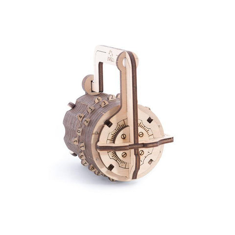 UGEARS Lock<br/>自我推進模型 - 達文西密碼鎖